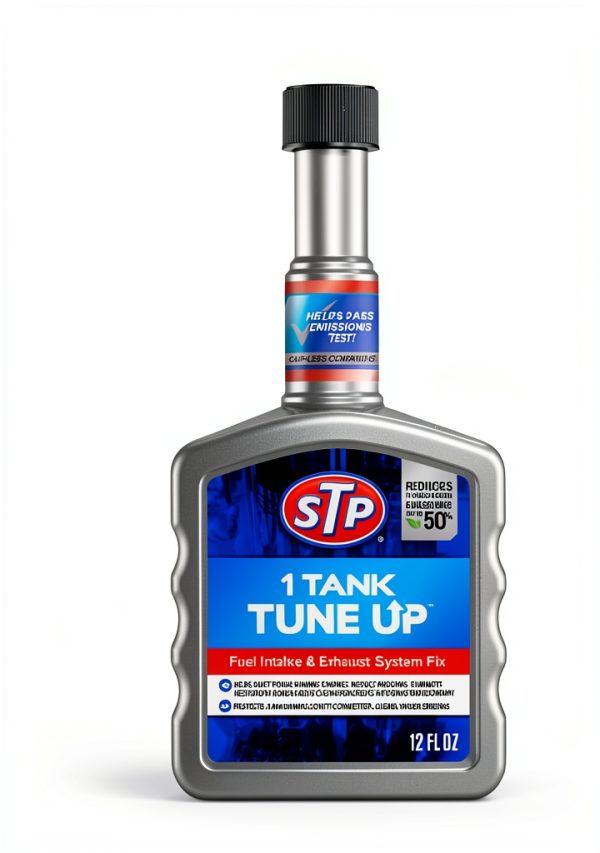 STP 1 Tank Tune Up Fuel Additive 12oz Emission Cut-0