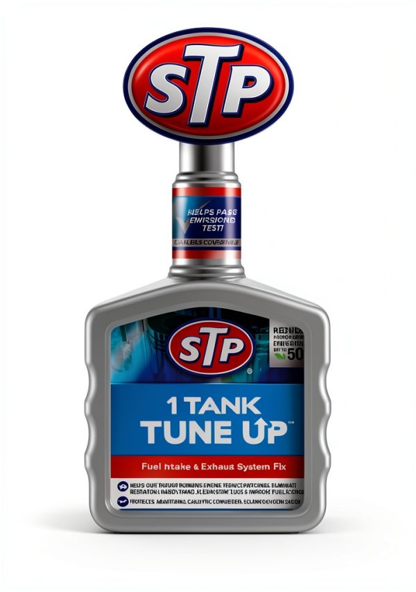 STP 1 Tank Tune Up Fuel Additive 12oz Emission Cut-6