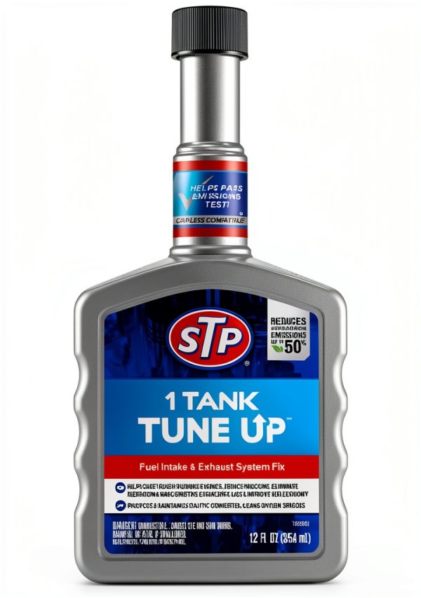 STP 1 Tank Tune Up Fuel Additive 12oz Emission Cut-8