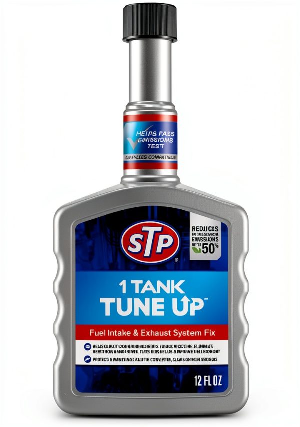 STP 1 Tank Tune Up Fuel Additive 12oz Emission Cut-5