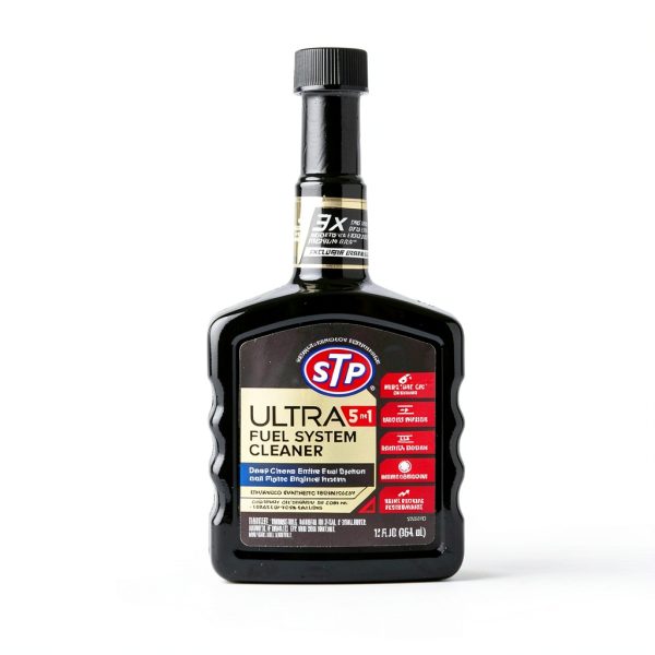 STP Ultra 5 in 1 Fuel System Cleaner 12 oz Low Odor Engine Additive-1
