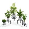 Metal Plant Stand 5 Pack Heavy Duty Iron Round Rack 150lb YD001-0
