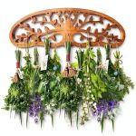 Rustic Flower Drying Rack Dipanist Mount Wooden-0