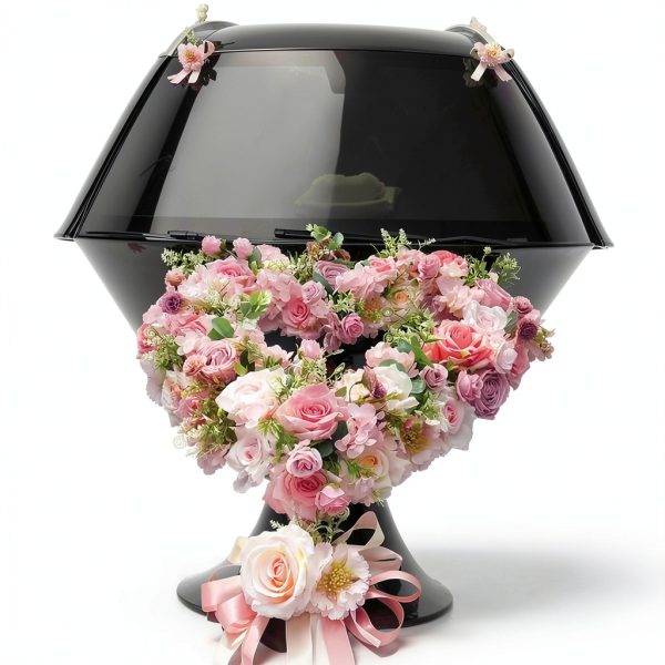 Cabilock Heart-Shaped Floral Holder 15.7" Suction Cup Plant Rack-5