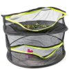 Herb Drying Rack MIATTCLD Foldable 2‑Layer Hanging Mesh – 24in Black-3