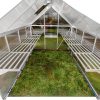 Palram Canopia Heavy Duty Shelf for Greenhouse Large Silver-7