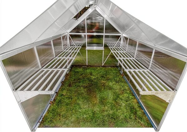 Palram Canopia Heavy Duty Shelf for Greenhouse Large Silver-7