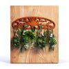 Rustic Flower Drying Rack Dipanist Mount Wooden-5