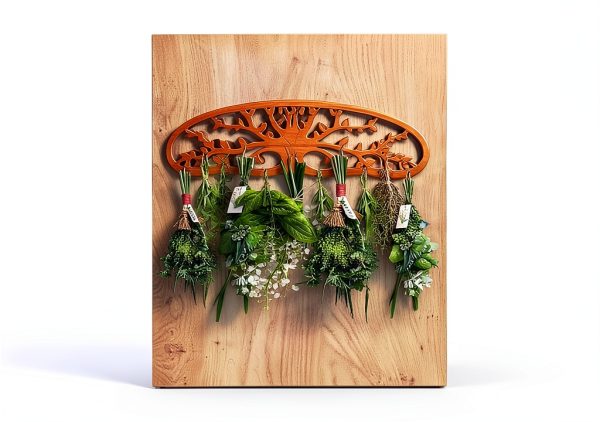Rustic Flower Drying Rack Dipanist Mount Wooden-5