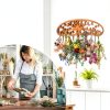 Rustic Flower Drying Rack Dipanist Mount Wooden-1