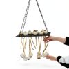 Herb Drying Rack Yohsnor Hanging Mesh Dryer 14.5x28in Black Portable-5