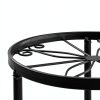 Plant Stands 5-Pack Heavy-Duty Metal Riser Black for Outdoor Garden-4