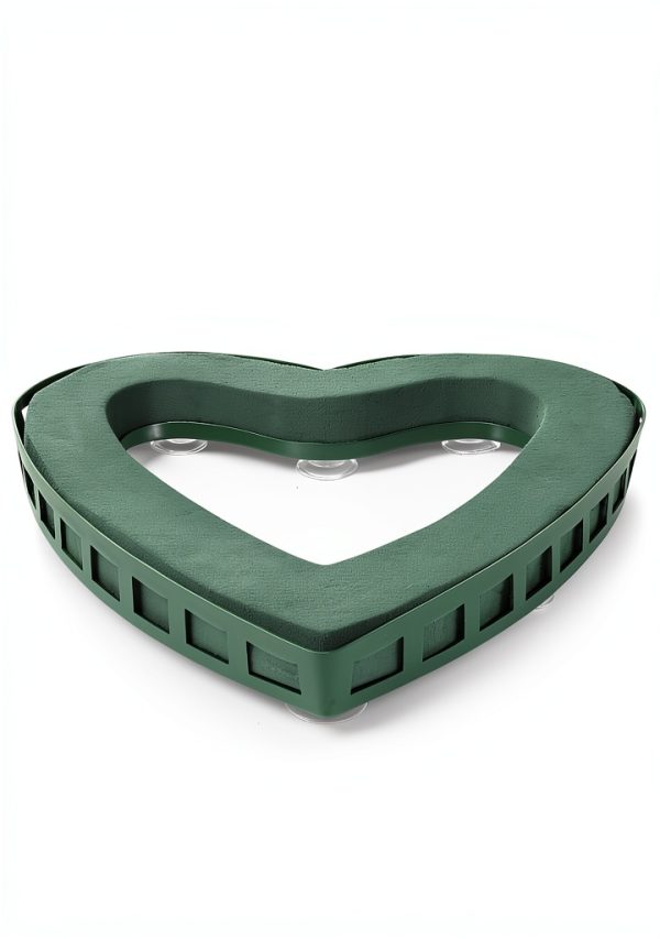 Cabilock Heart-Shaped Floral Holder 15.7" Suction Cup Plant Rack-4