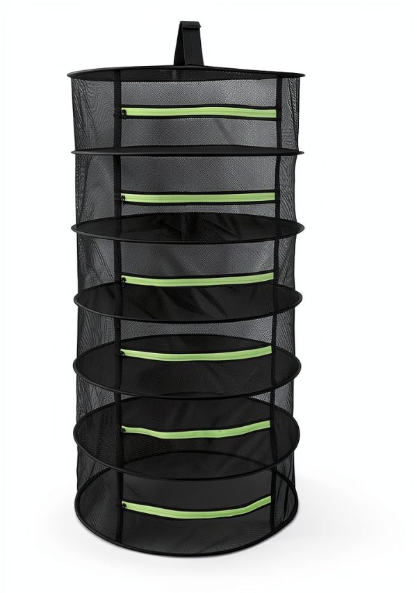 Herb Drying Rack 2 PCS 6‑Layer Mesh Hanging with Zipper – Tanzfrosch-3