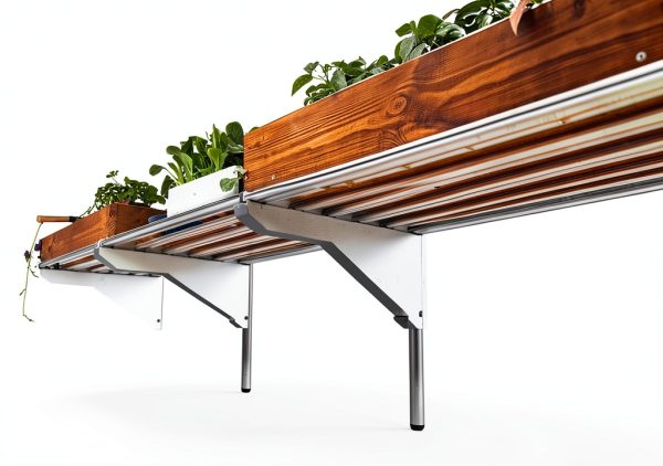 Palram Canopia Heavy Duty Shelf for Greenhouse Large Silver-1