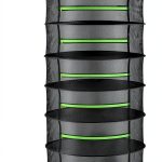 Collapsible Mesh Drying Rack Bestio 6 Layer Black 24x24x48in-0
