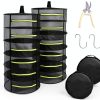 Herb Drying Rack 2 PCS 6‑Layer Mesh Hanging with Zipper – Tanzfrosch-0