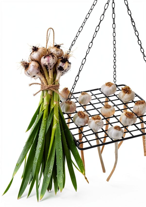 Herb Drying Rack Yohsnor Hanging Mesh Dryer 14.5x28in Black Portable-4