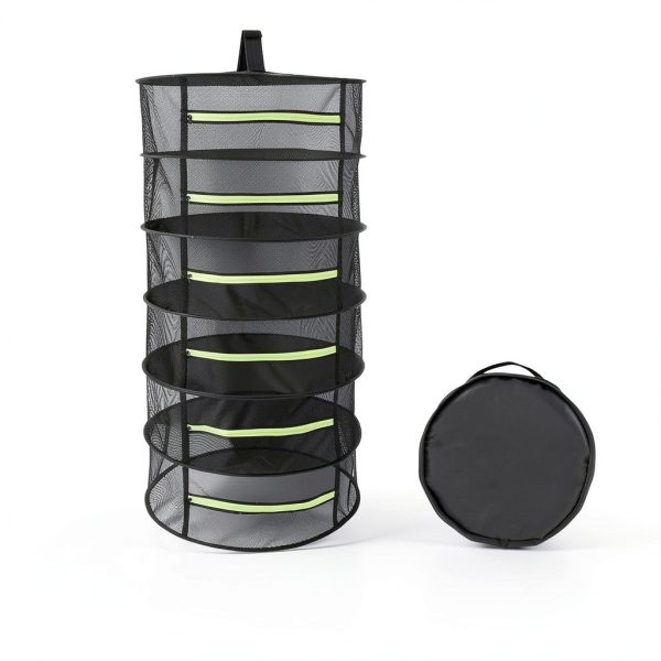 Herb Drying Rack 2 PCS 6‑Layer Mesh Hanging with Zipper – Tanzfrosch-1