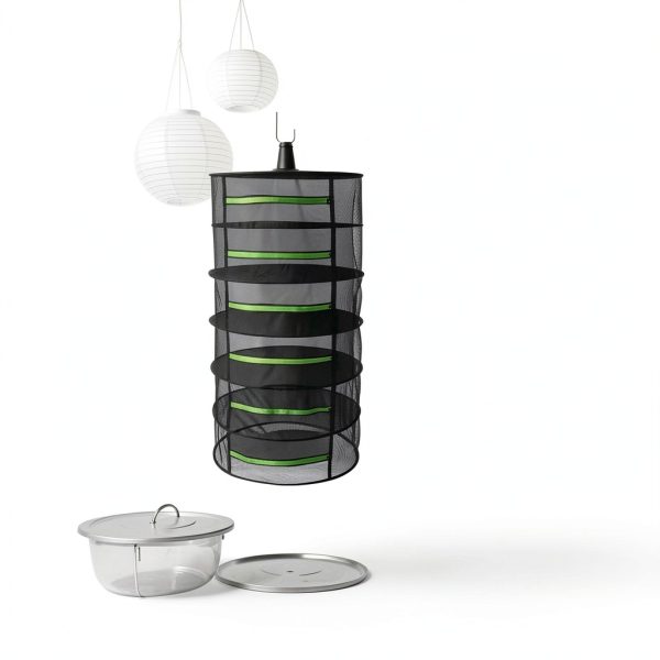 Herb Drying Rack 2 PCS 6‑Layer Mesh Hanging with Zipper – Tanzfrosch-6