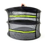 Herb Drying Rack MIATTCLD Foldable 2‑Layer Hanging Mesh – 24in Black-0