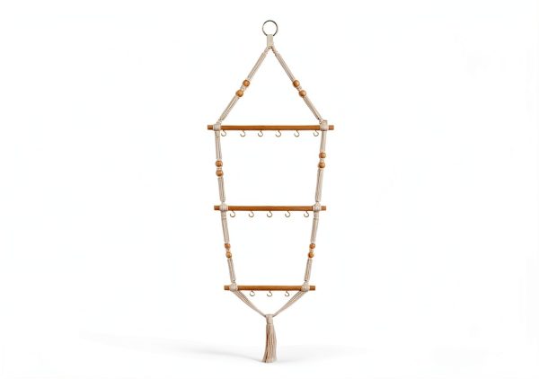 Herb Drying Rack 3 Tier Boho Hanging Floradrift Wooden Plant Rack-1
