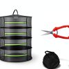 Herb Drying Rack - Breathable Mesh, Hanging with Zipper for Plants, Seeds, and Buds-1