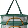 Herb Drying Rack MECCANIXITY 24" 2‑Layer Green Mesh Net with Zipper-0