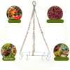 Herb Drying Rack 4 Pack Threehoney Boho Organizer with 32 Hooks-1