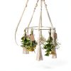 Herb Drying Rack PROTITOUS 2-Pack with Tassels, Gold Hooks & Jute-3