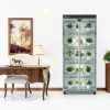 Indoor Greenhouse 6-Tier Plant Stand with Grow Lights, Fully Covered, Thermometer & Timer | 5 Sets T8 Lights, Perfect for Seedlings & Flowering, 30" L x 14" W x 72" H-8