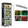 Indoor Greenhouse 6-Tier Plant Stand with Grow Lights, Fully Covered, Thermometer & Timer | 5 Sets T8 Lights, Perfect for Seedlings & Flowering, 30" L x 14" W x 72" H-3