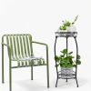 2 Pack Plant Stand Indoor Outdoor 2 Tier 27" Tall Metal Potted Holder Rack Flower Pot Stand Heavy Duty Plant Shelf Rustproof Iron Multiple Plant Round Supports Rack for Planter Corner Garden-6