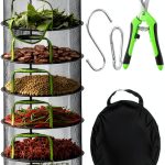 Herb Drying Rack Coloch Mesh with Zipper 6 Layer 23.6x47 Black-0