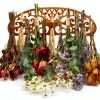 Herb Drying Rack AquaLume Rustic Wall Mount Rack for Kitchen Garden-0