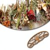 Pine Wood Herb Drying Rack ZHIYUEJING Wall Rack with Floral Tree-5