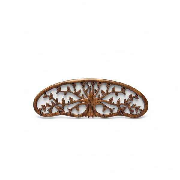 Pine Wood Herb Drying Rack ZHIYUEJING Wall Rack with Floral Tree-1