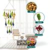 Herb Drying Rack 3 Tier Boho Hanging Floradrift Wooden Plant Rack-3