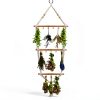 Herb Drying Rack 3 Tier Boho Hanging Floradrift Wooden Plant Rack-0